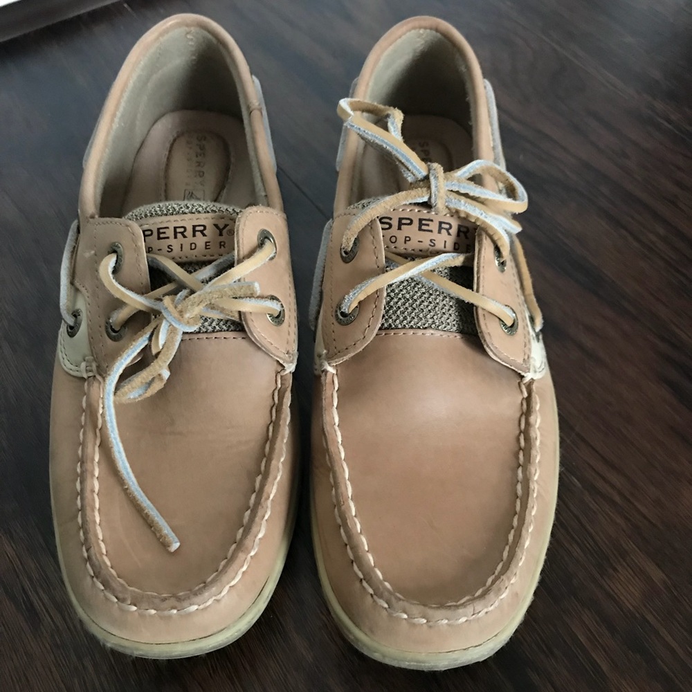 Tan Sperry Top-Sider Boat Shoes— women’s